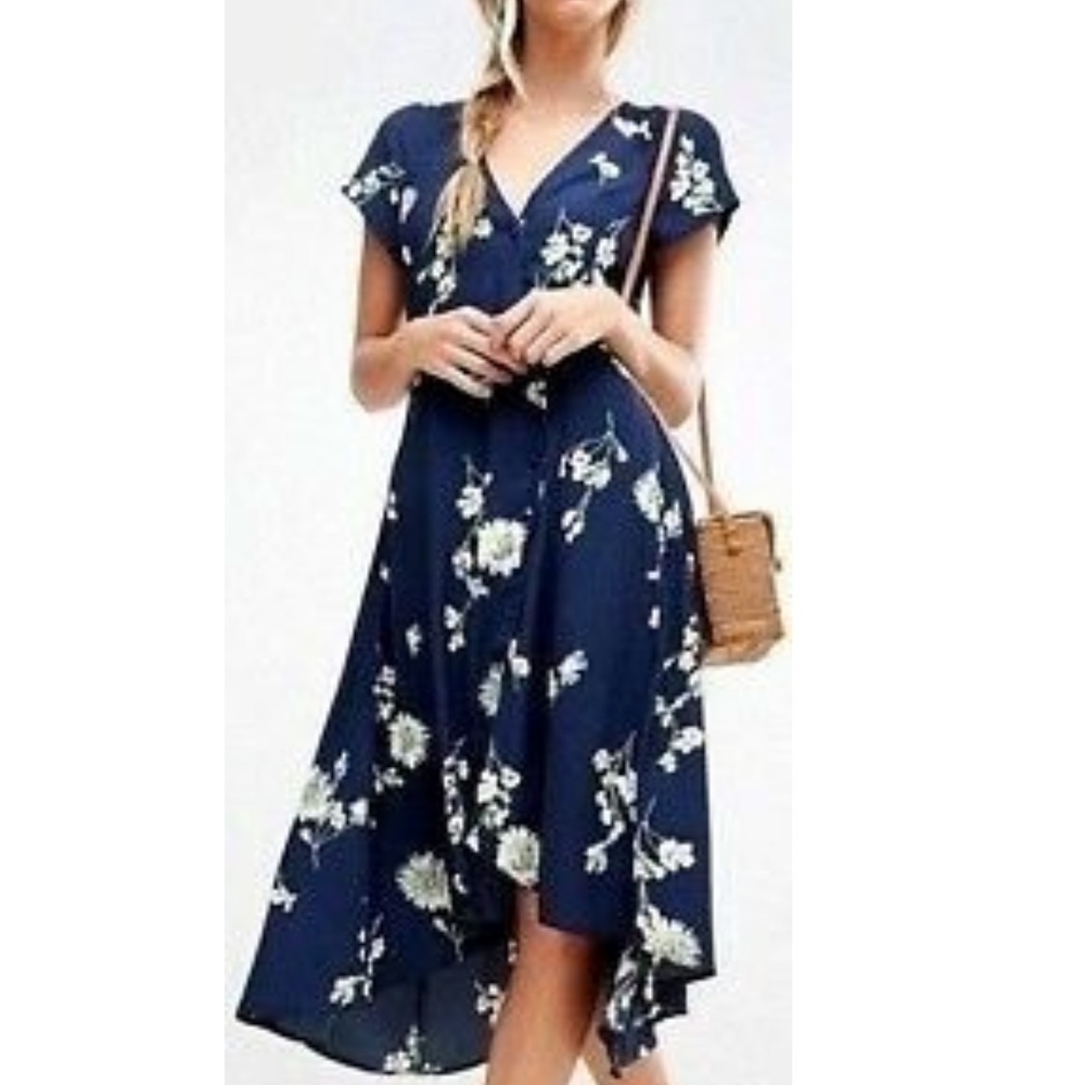 Free People Lost In You Midi Dress Button High